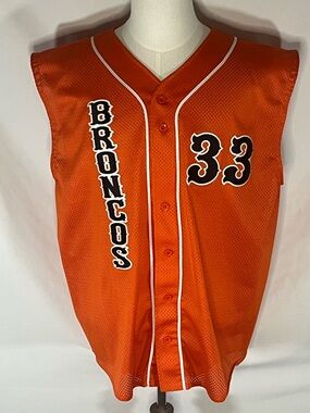 El Dorado Broncos Team Issued NBC Baseball Jersey Adult XL #33 Noah Smallwood